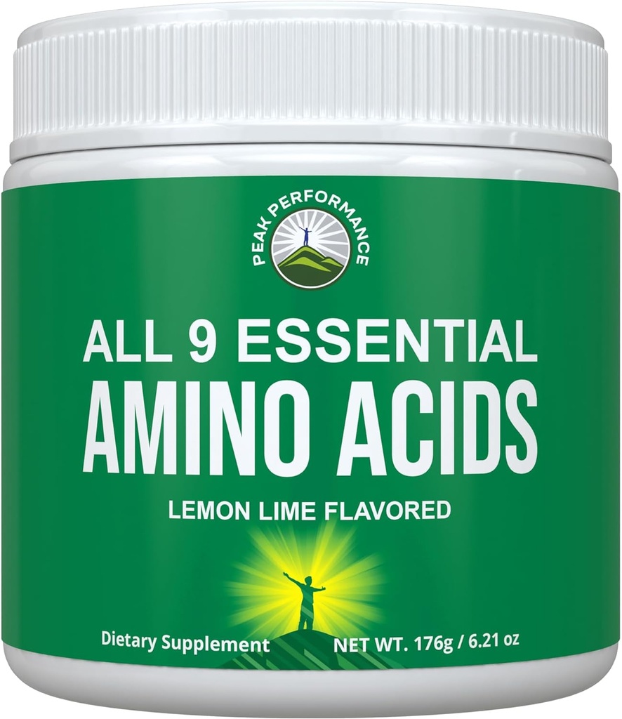 All 9 Essential Amino Acids Powder with 26 Clinical Studies. EAAs 32X Effective vs BCAA / BCAAS Branched Chain Aminos. Pre or Post Workout EAA Supplement for Energy and Muscle Growth. Lemon Lime