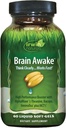 Irwin Naturals Brain Awake Forbedret mental ydeevne, øget fokus, Boost Klarhed & Koncentration - Kraftfuld Nootrop Booster med L- Theanine, Bacopa, MCT 's & InnovaTea - 60 Liquid Softels