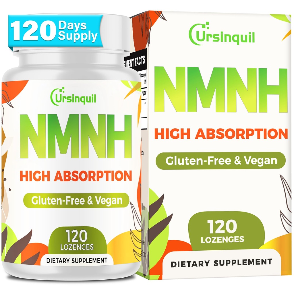 Sublingual NMNH 500mg (Dihydronicotinamid Mononucleotid) (120 Servere, NMNH 500mg per Servering) NAD supplement til Boost NAD niveauer som vi alder, for Anti- Aging, Energi, Immunitet, Focus - 120 Greve