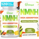 Sublingual NMNH 500mg (Dihydronicotinamid Mononucleotid) (120 Servere, NMNH 500mg per Servering) NAD supplement til Boost NAD niveauer som vi alder, for Anti- Aging, Energi, Immunitet, Focus - 120 Greve