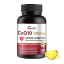CoQ10 200mg Softgels with PQQ & Omega 3, Coenzyme Q10 Ubiquinone Supplement, 120 Count, Co Q10 200 mg with Black Pepper Extract & Lecithin, Antioxidant Support, Cellular Energy & Heart Health