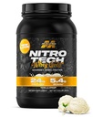 MuscleTech Whey Protein Powder (Vanilla Cream, 2LB) - Nitro- Tech Whey Protein Isolate Smoothie Mix for Lean Muscle & Recovery - 24g af Whey Gold for kvinder & mænd - Packaging May Vary