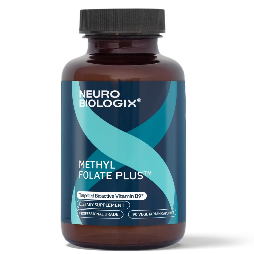Methylfolat Plus - Avanceret blanding af L- 5- methylfolat, Folinsyre & B-vitaminer til metylering - Methylfolat supplement til neurologisk og immunfunktion støtte