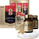 Koreansk rød Ginseng ekstrakt 3000mg og kapsler Bundle - Saponin Hampuri + The Root Original - Natural Energy Kosttilskud til immunforsvar, Stress Relief, Focus & Mental Clarity med Ginsenosid Rg3