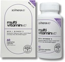 ScimeraMD ® MultivitaminMD Full- Spectrum Supplement Kapsel med mineraler, antioxidanter og superfood kombination til Metabolisme, fælles støtte, hår, hud og negle, 60 CT