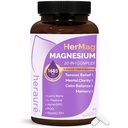 HerAure Hermag Magnesium 20-in-1 Complex Magnesium Glycinate 800mg | Magnesium Complex for Women Magnesium for Sleeep & Focus & Calm, Mental Clarity & Brain Fog 1685mg,90ct