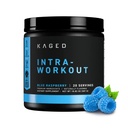 Kaged Intra- Workout Powder In- Kaged BCAA, L- Citrullin & Beta- Alanine for Endurance 124mg Organic PurCaf Koffein Kokokos Vand Pulver 20 Servering Blå Hindbær