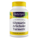 Healthy Origins Silymarin Artichoke Turmeric Liver Support – with Silymarin Phytosome, Artichoke Extract & Curcumin – Supports Liver Health, Antioxidant Protection & Digestion – 60 Capsules