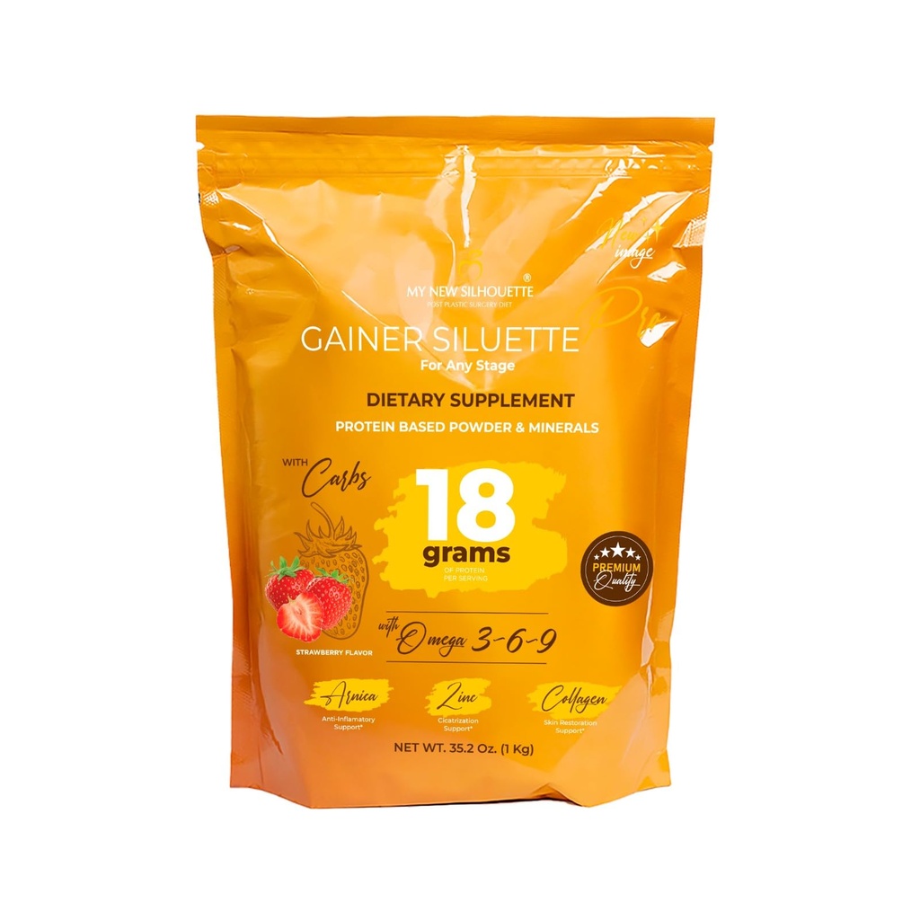 Protein My New Silueta Gainer Siluette Pro Helps Recover BBL Volume (Strawberry)