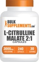 Bulkaddiments.com L- Citrullin Malatkapsler - som L- Citrullin Malat 2: 1, Nitrogenoxid Supplement - Gluten Free, 8 Kapsler per servering (3000mg), 240 Greve (pakke med 1)