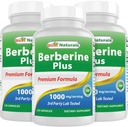 Bedste Naturals Berberine Plus 1000 mg / Servering 120 kapsler (120 greve (pakke med 3))