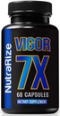 Vigor 7X Pills, Official Vigor 7X Formula for Peak Performance, All-Natural Ingredients to Sustain Energy Levels, Stamina, and Overall Health, Premium Vigor7X Pastillas Review (60 Capsules)