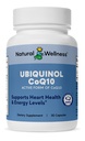 Natural Wellness Ubiquinol CoQ10 100mg – High Absorption CoQ10 Supplement for Heart Health, Energy & Cellular Function – Antioxidant Ubiquinol Softgels – Non-GMO, Gluten-Free, 30 Count
