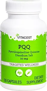 Vitacost PQQ Pyrroloquinolin Quinone - 10 mg - 30 Vegetariske kapsler