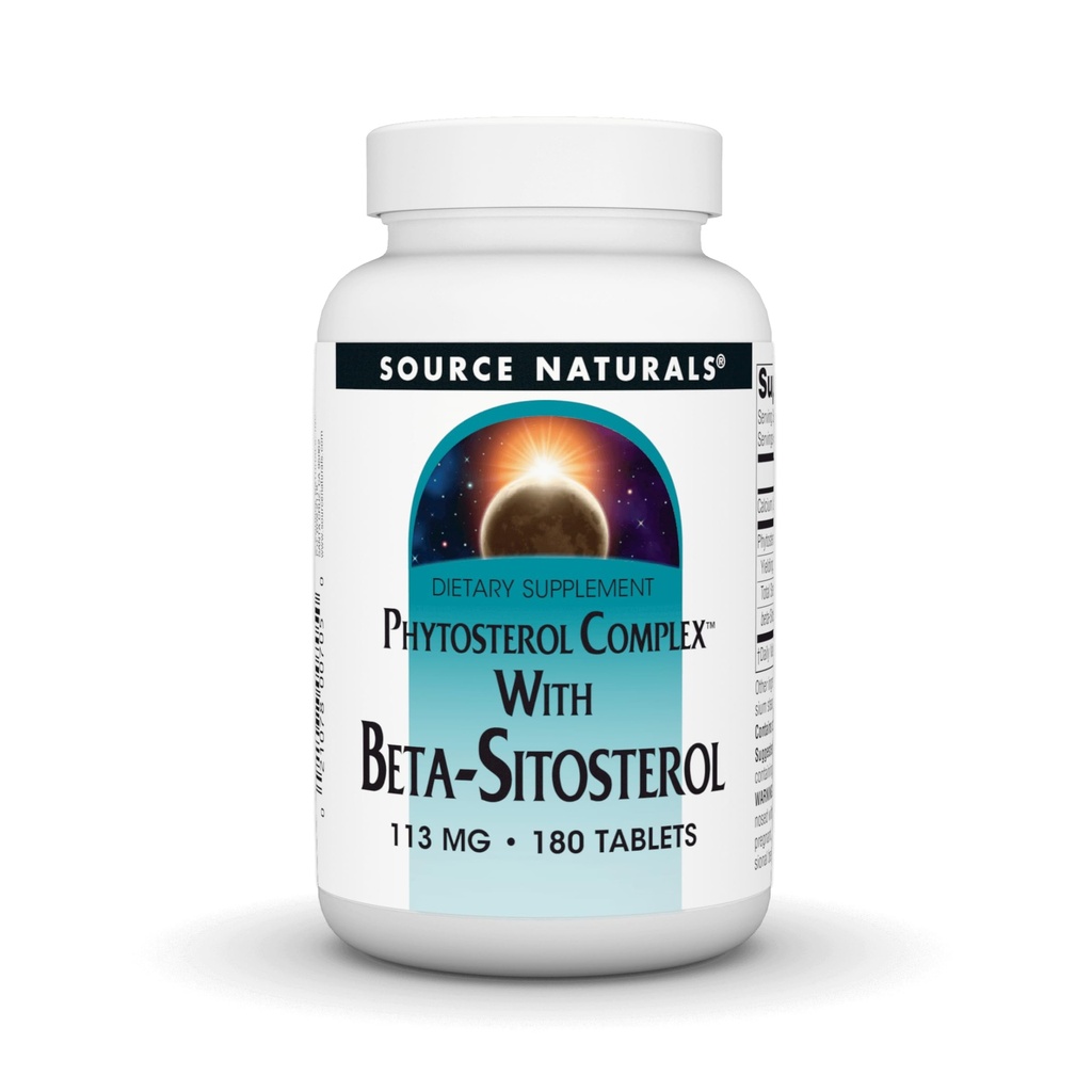 Source Naturals Phytosterol Kompleks med Beta- sitosterol, understøtter sunde Kolesterolniveauer *, 113 mg - 180 tabletter
