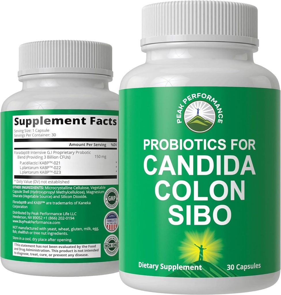 Probiotika til Candida, Colon Cleanse, IBS og SIBO Support. Lægen anbefales Proprietary Microbiome Nulstil Probiotisk supplement. Gut sundhed og overvækst Behandling kapsler til kvinder & mænd
