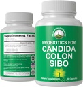 Probiotika til Candida, Colon Cleanse, IBS og SIBO Support. Lægen anbefales Proprietary Microbiome Nulstil Probiotisk supplement. Gut sundhed og overvækst Behandling kapsler til kvinder & mænd