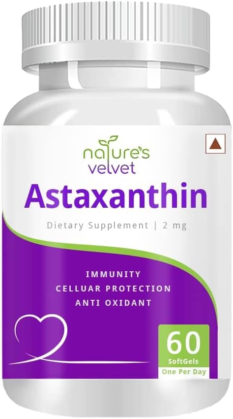 Pub Astaxanthin 2 mg 60 Softgels pakning med 1 stk.
