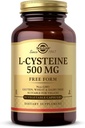 Solgar L- Cysteine 500 mg, 90 Vegetabilske kapsler - Gratis form Aminosyre - Keratin støtte til hud, hår & negle - Glutathione support - Vegan, Gluten fri, Dairy Free, Kosher - 90 Servere