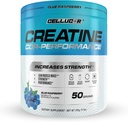Cellucor Creatin Powder, Blå Raspberry Flavor - Øger styrke, Lean Muscle Mass & Endurance, Mikroniseret Creatin til hurtig absorption, 5g Creatin per Servering, 50 Servering