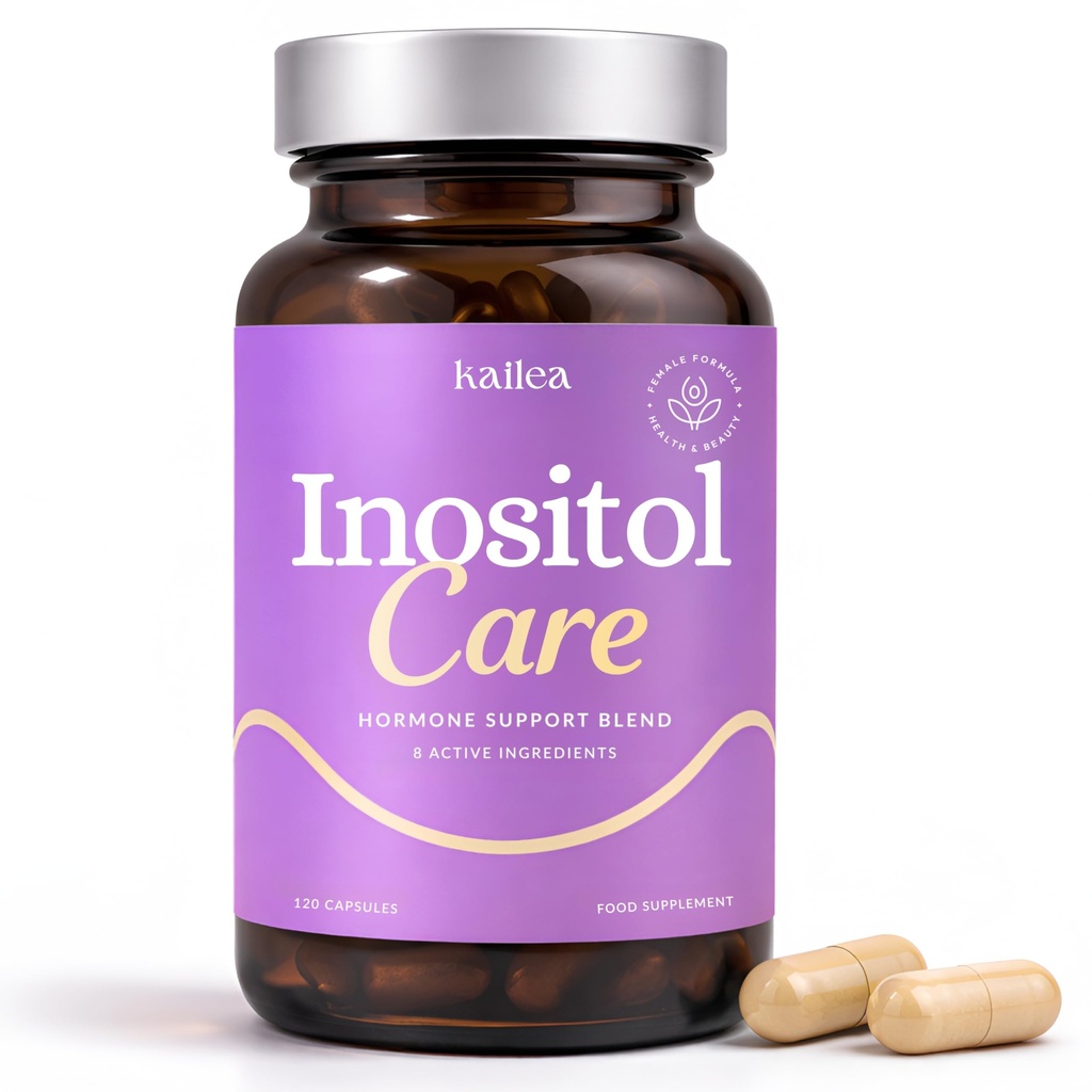 8- in-1 PCOS Support Supplement - 2.000mg Myo Inositol, NAC, Maca Root, Cinnamon, Chrom, Folate, Zink, D3- vitamin; Hormonbalance, Ovarie Health & Weight Management Support