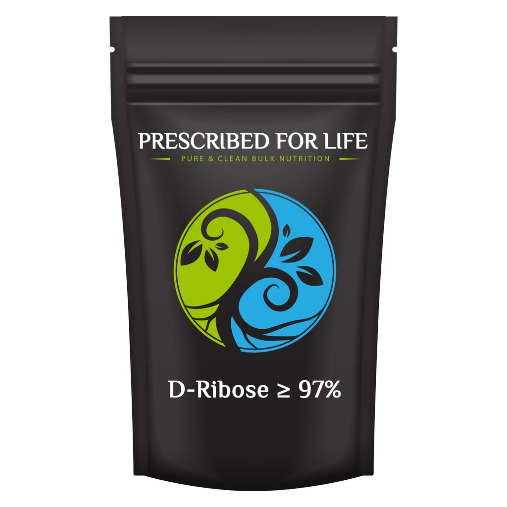 Prescribed For Life D Ribose Powder | High Purity D Ribose, Greater Than or Equal to 97% | Fine Powder (10kg / 22lb)