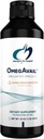 Design til sundhed Omegavail Smoothie - Omega 3 TG Triglycerid Fish Oil Emulsion med DHA + EPA - Flydende supplement til cardiovaskulær + Brain Support, Mango Peach Flavor (43 Servere / 16oz)