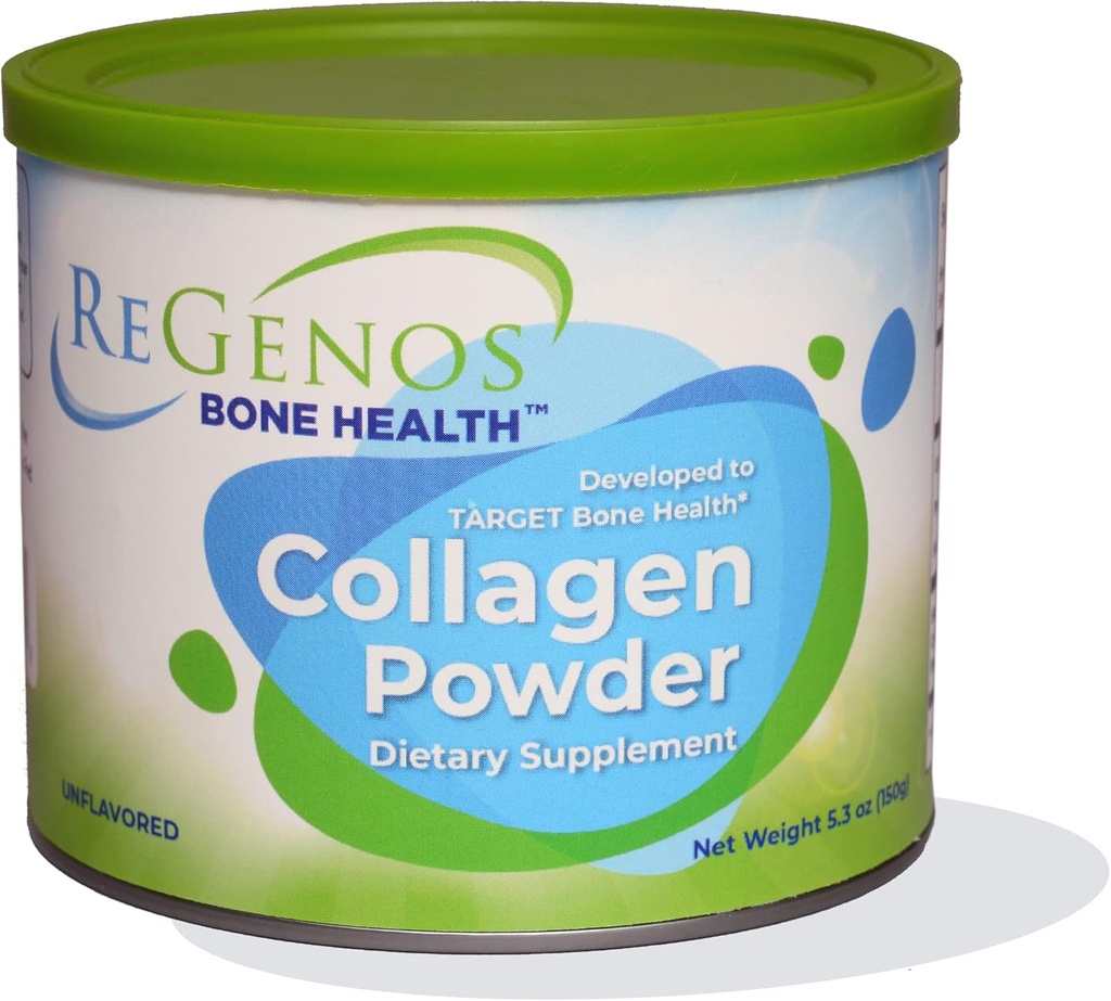 Collagen, Bioactive Hydrolyzed Collagen Peptider Powder Supplement, FORTIBONE ®, Unflavored, Type 1 og 3, Gluten Free, Kosher, 30 Day Supply (1 Pack)