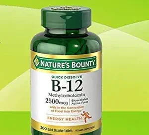 Naturens Bounty B- 12 2500mcg, 300 Tabs