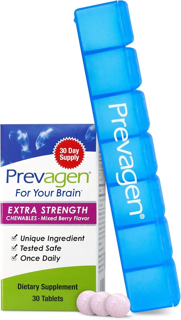 Prevagen Extra Strength Mixed Berry Chewables - 30 tabletter (1 måned Tilgang)