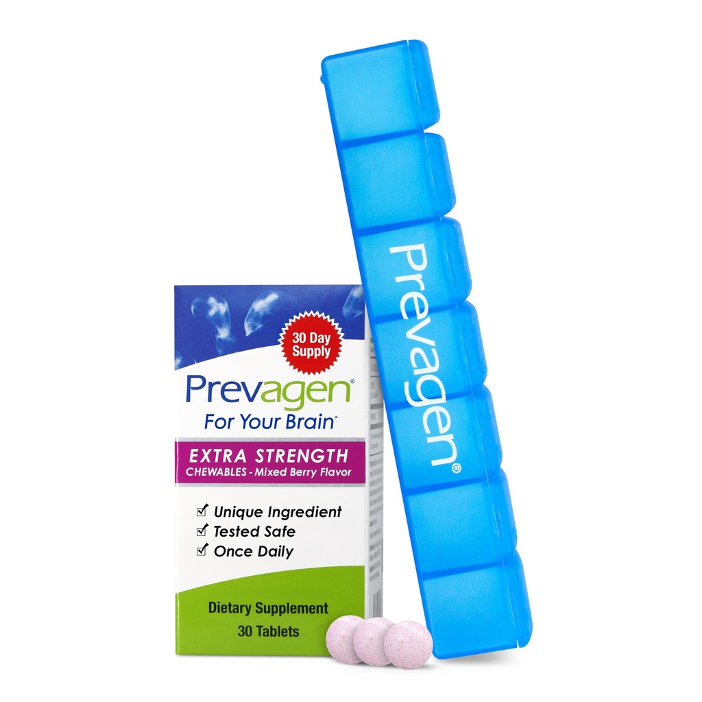 Prevagen Extra Strength Mixed Berry Chewables - 30 tabletter (1 måned Tilgang)