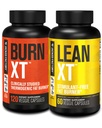 Jacked Factory Burn- XT Klinisk Studerede Fat Burner & Vægttab supplement - Appetite Suppressant & Energy Booster (120 kapsler) & Lean- XT Coffeine- Free Fat Burner (60 kapsler)
