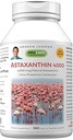 ANDREW LESSMAN Astaxanthin 360 Softgels - 4000 mcg Natural Astaxanthin, Kraftfuld Antioxidant Carotenoid. Beskyttelse af øjne, hjerte, hud og mere. Ingen tilsætningsstoffer. Let at sluge Softels