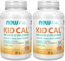 NU Kosttilskud, Kid Cal med Calcium Citrate, Magnesium og D-vitamin, Tart Orange, 100 tyggetabletter, Packaging May Vary (pakke med 2)