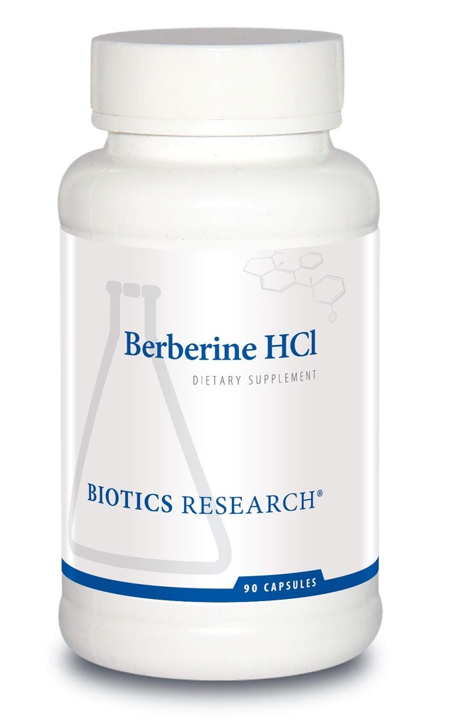 Bioetik Forskning Berberine HCl, Botanisk Berberine Supplement 500mg Per Serving - Understøtter hjerte sundhed, immunsystem, sund GI, Sund Kolesterol, Gluten Free - 90 kapsler