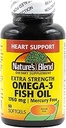 Nature's Blend Fish Oil 1760 mg Omega 3 Extra Strength - 60 Softgels