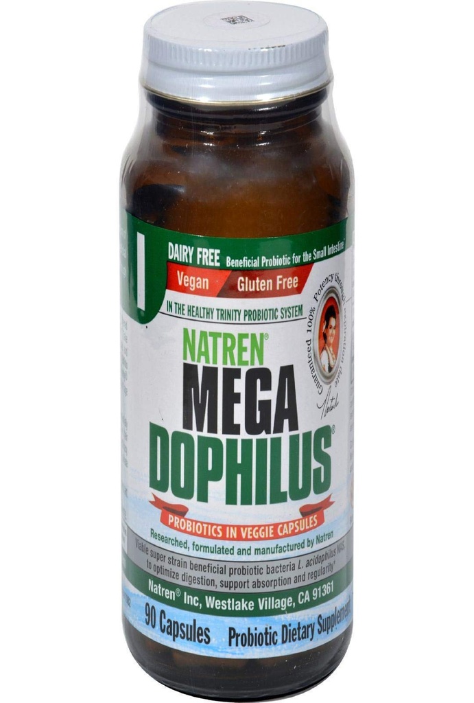 Natren Megadophilus Dairy Free, Capsules, 90-Count