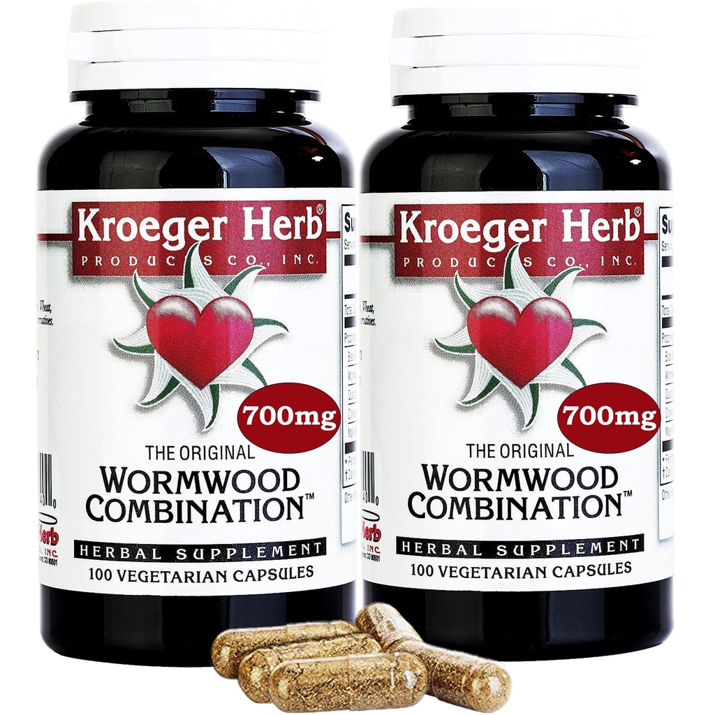 2 Pack - Kroeger Wormwood Kombination, 100 V- Cap