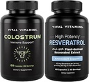 Vital Vitamin Colostrum kapsler med C-vitamin, Zink + Resveratrol kapsler