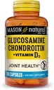 MASON NATURAL Glucosamine Chondroitin Plus D3-vitamin - understøtter fælles og bone sundhed, forbedret mobilitet og fleksibilitet, 160 kapsler