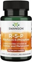 Swanson R-5-P (Riboflavin-5-Phosphate) - Vitamin B2 Supplement Promoting Energy, Metabolism & Vision Health - Natural Wellness Formula - (60 Capsules)
