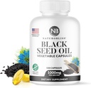 NaturoBliss Black Seed Oil - 150 Softgel kapsler Hud sundhed (non-GMO & Vegan) Premium Cold- presset Nigella Sativa producerer Pure Black Cumin Seed Oil - 1000mg Per 2 Capsule Servering - 75 Servering