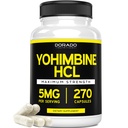 Yohimbin HCL 5mg for mænd og kvinder (270 kapsler) Mere potent end Yohimbe Bark pulver - Kvalitet garanti - Tredjeparts testet for potens & renhed - Vegan, Gluten Free & Non- GMO - USA Made