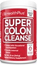 Health Plus Super Colon Cleanse, 12 oz Powder, 68 Servings - Natural Detox, Digestive Constipation Relief, Gentle Gut Cleanse with Psyllium Husk & Senna Leaf