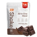 310 Nutrition All- In- One Meal Erstatning Shake Powder - Plantbased Protein Smoothie Blend w / High Fiber, Probiotika & Adaptogens - Low Carb, Vegan, Keto & Paleo Friendly - Chocolate Bliss - 14 Srv