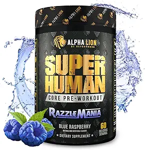 LEONA LION Core Pre Workout med Creatin for Performance, Beta Alanine for Muscle, L- Citrullin for Pump & Tri- Source Coffein for Sustained Energy (60 Serveringer, Razzle Mania)
