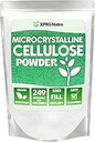 XPRS Nutra Mikrokrystallinsk Cellulose Powder - Odorless Cellulose Fiber Powder - 100% Pure Cellulose Supplement er en Uopløselig Fiber til Pill Binder Mix og Cellulose Paste (1.10 Pounds)