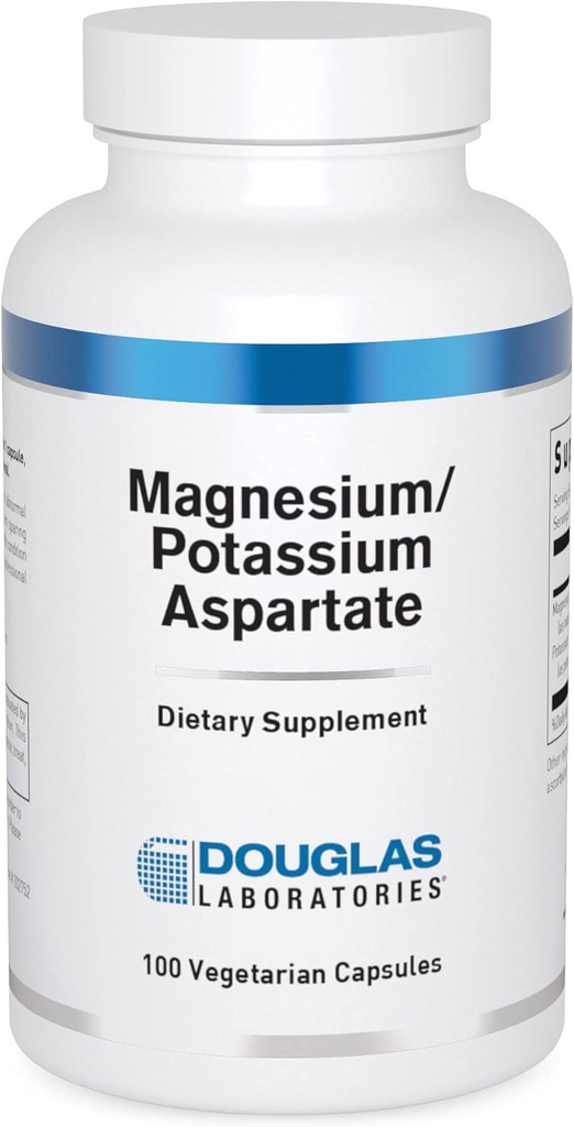 Douglas Laboratories Magnesium / Kalium Aspartat- 124; understøtter kardiovaskulær sundhed og skeletmuskulatur kontraktivitet