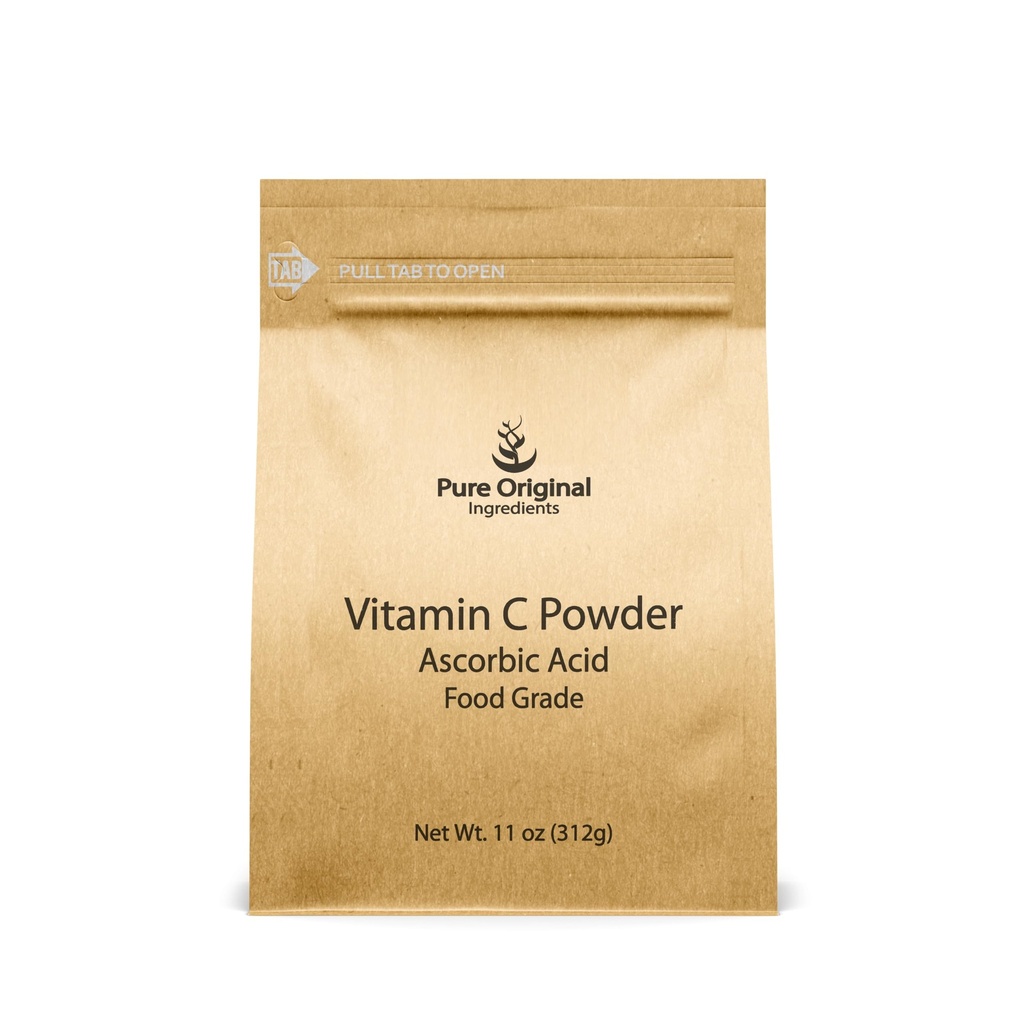 PURE ORIGINALSKE INGREDIENSER C-vitamin Pulver, 11 oz, ascorbinsyre