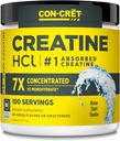 CON- CRET Creatin HCl Pulver • 124; Muskel, Kognitiv, Cellular Energy Support • 124; Ingen Bloating eller Cramps • 124; USA Made & NSF Certified • 124; Ikke flavored (100 Servering)